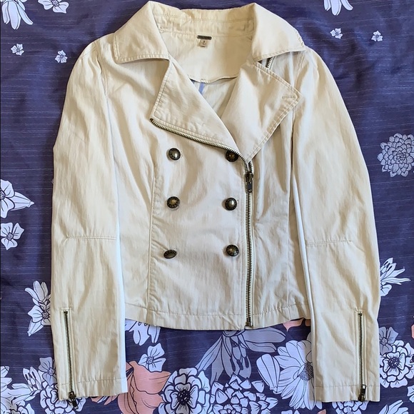Free People Moto Trench Jacket - Picture 3 of 6
